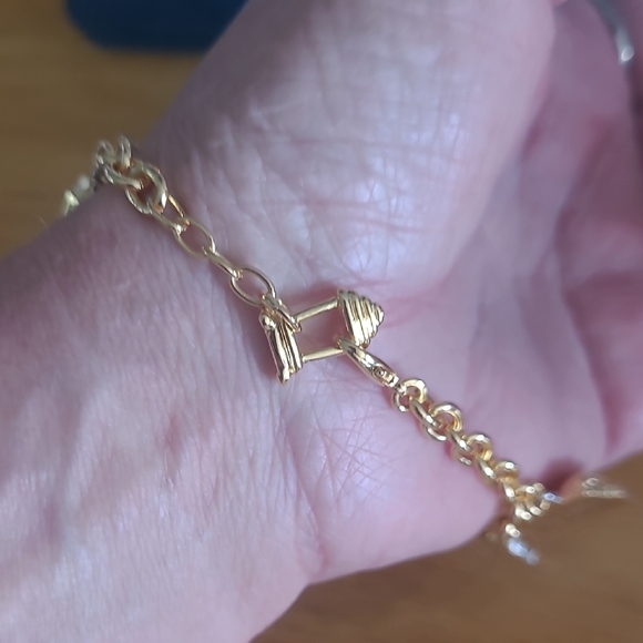 The Bradford Exchange Gold Charm Bracelet with Spiritual / Religious Charms - Picture 10 of 13